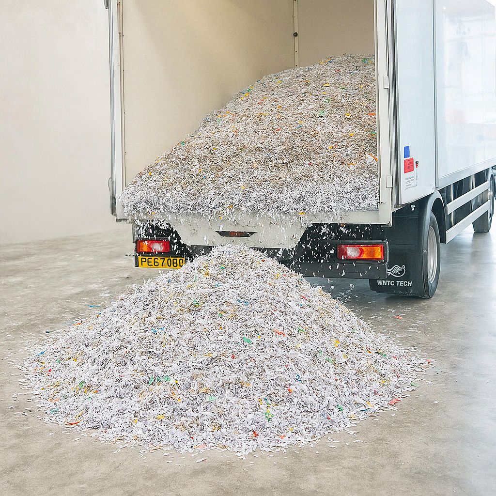 Destruction par camion broyeur mobile